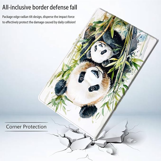 Bxgolkgd Tablet Case for 6.8 Kindle Paperwhite (11th Generation-2021) &amp Kindle Paperwhite Signature EditionAuto Wake/Sleep FunctionPanda Bamboo