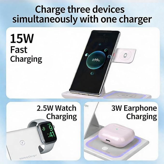 Multifunctional Wireless Charger X455 White