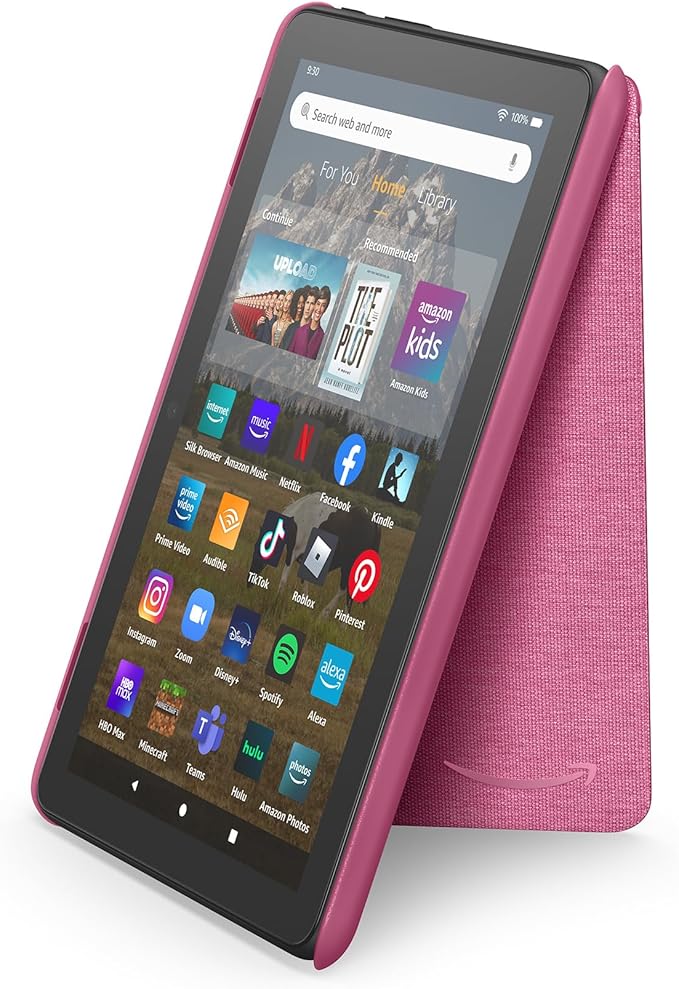 Amazon Fire HD 8 Tablet Cover (Only compatible with 12th generation tablet) Hibiscus