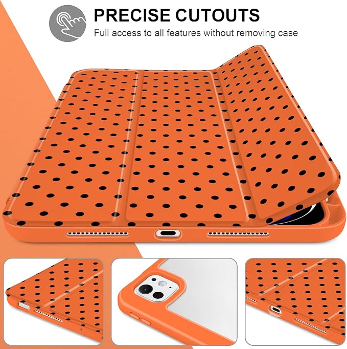Orange polka dot