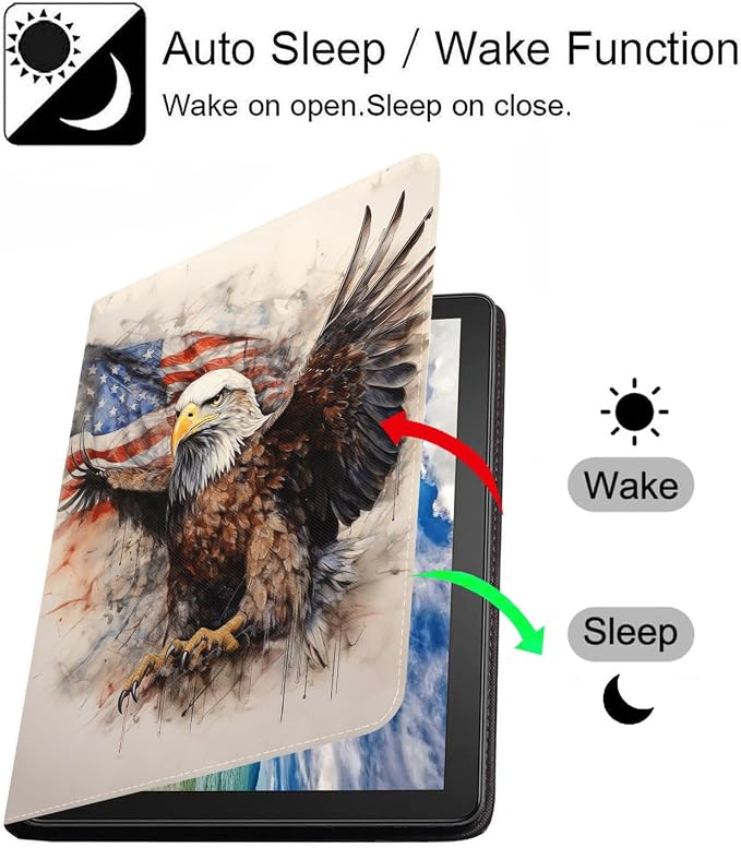 Patriotic American Flag Bald Eagle