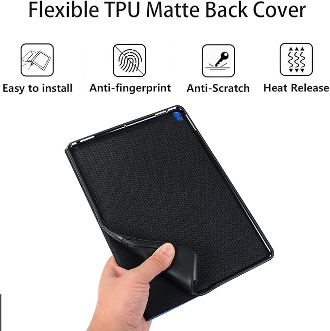 Case for Samsung Galaxy Tab A11 / Tab A9 8.7-Inch 2025/2023Slim Protective LeatherAuto Wake/SleepAdjustable Viewing Angle Stand.Blue Rose