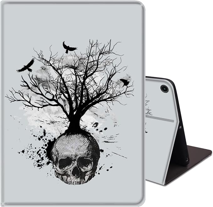 Black and White Skull Head Tree