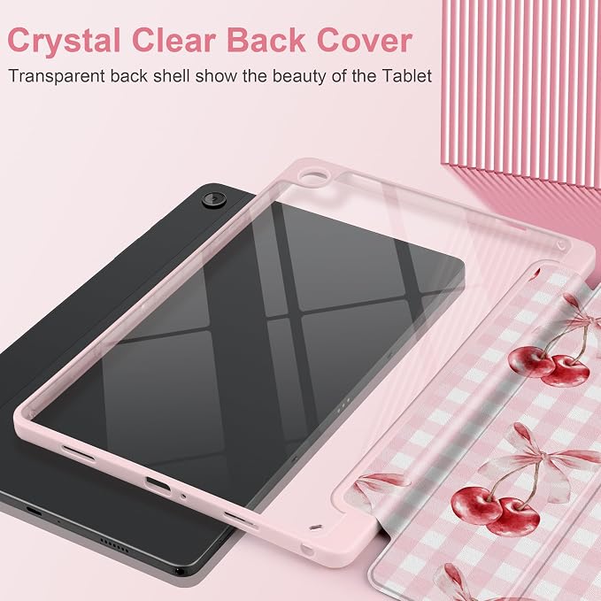 Pink Checkerboard & Cherries