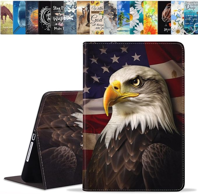 Patriotic American Flag Bald Eagle-1