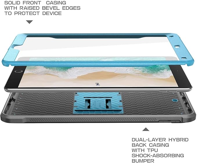 SUPCASE Unicorn Beetle PRO Case for iPad Air 3 (2019) and iPad Pro 10.5'' (2017) Heavy Duty with Built-in Screen Protector Full-Body Rugged Protective Case(Blue)