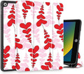 Mektron Designed Printed iPad 10.2 Case 9th Gen (2021)/ 8th Gen (2020)/ 7th Gen (2019) with Pencil Holder Slim Protective Case with Soft TPU Back Auto Wake/Sleep for iPad 10.2 Inch Heart Wave