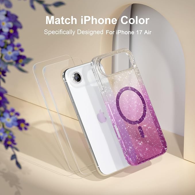 Glitter Clear/Purple