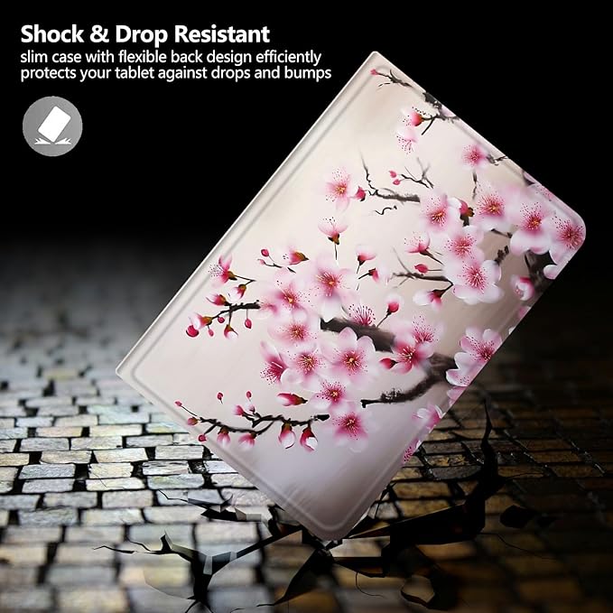 Case for iPad 10.5/iPad Air 3rd Generation 2019 / iPad Pro 2017 PU Leather Smart Protective Cover with Auto Sleep/Wake for iPad Air 3rd 10.5Cherry Blossom