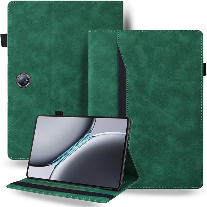 for OnePlus Pad 2 Case 12.1 inch 2024 Released Retro Folio Shell for OnePlus Pad Pro Cover with Card Holder &amp Multi-Angle Stand -Green
