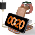 JoyGeek 3 in 1 Charging Station for Apple Devices Wireless Charger Stand for iPhone 17/16/15/14/13/12/11/SE/X Pro Max Plus - Apple Watch 11/10/9/Ultra 2/8/SE/7/6/5 - AirPods Pro 2/3/2