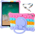 New iPad 6th Generation Case 9.7 inch 2018 UFAINEI iPad 5th Generation Case 2017 iPad Air 1&amp2 Case IPad Pro 9.7 Case with 360° Rotatable Stand &amp Shoulder Strap Colorful Pink