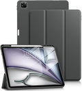 DTTO for iPad Air 13 Inch Case M4/M3/M2 2026/2025/2024 iPad Pro 12.9 Inch Case (6th/5th/4th/3rd Gen) Smart Slim Trifold Stand Soft Cover with Pencil Holder Dark Gray