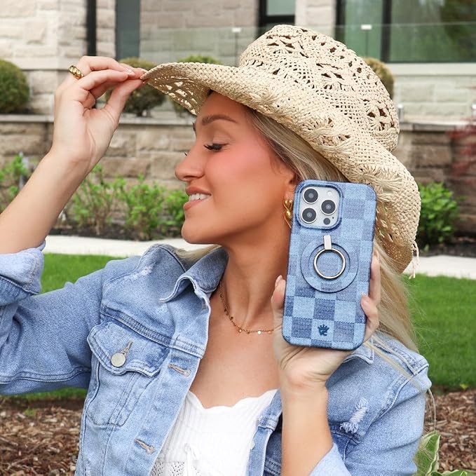 Denim Vibe Checkered