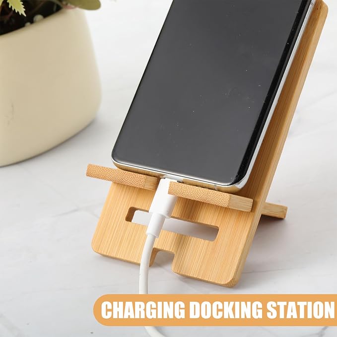 Ripeng 48 Pcs Employee Appreciation Gifts Bulk Bamboo Phone Stand for Desk Office Worker Thank You Gift for Administrative Assistant Team Coworkers Staff Nurse Teacher Week (Vivid Work Pride)