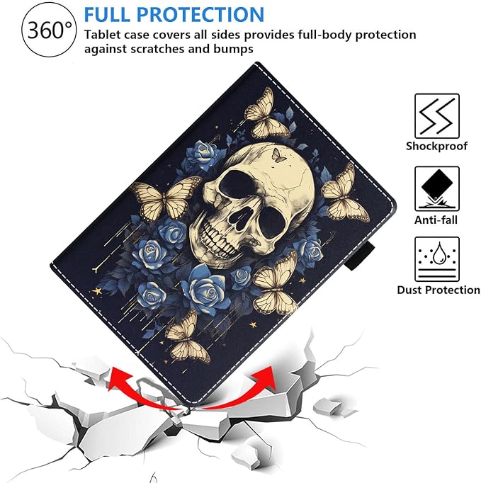 Skull Butterfly Flower-1
