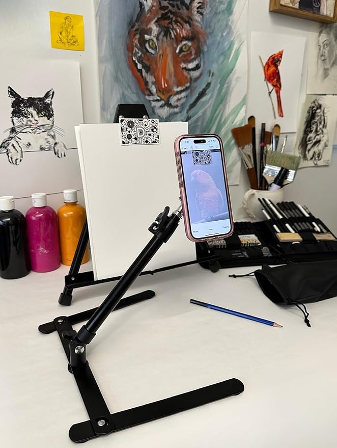 Da Vinci Eye Phone Stand for Overhead Recording of Drawing Cooking Crafts AR Art Projector (MagSafe Compatible)