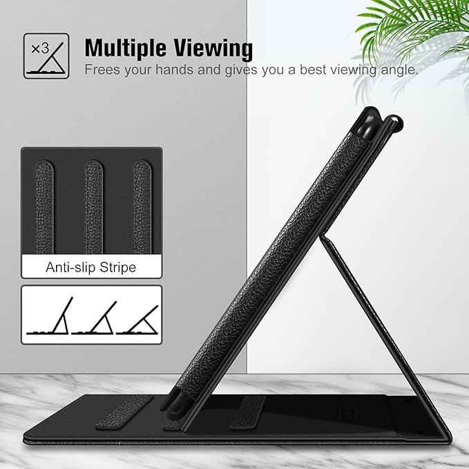 Fintie Case for All-New Amazon Fire HD 10 Tablet (13th/11th Generation 2023/2021 Release) - Multi-Angle Stand Cover with Pocket Auto Wake/Sleep Black