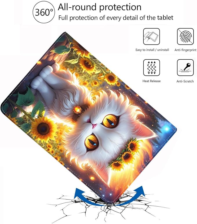 Cat and Sunflower