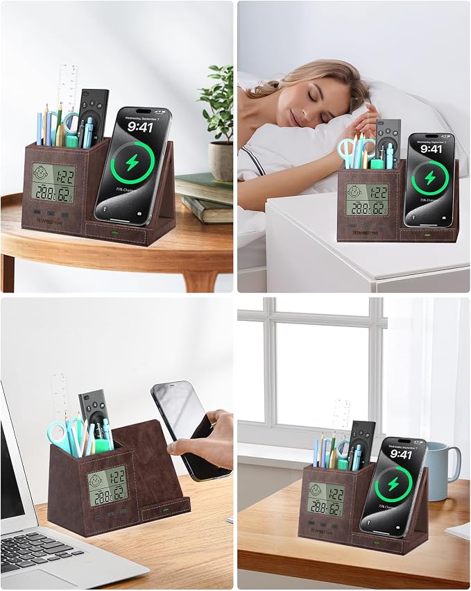 Brown-Digital Clock