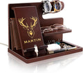 Personalized Gifts Wood Phone Docking Station Nightstand Organizer - Multiple Style Options - Gadgets For Men Husband Boyfriend Dad Son Grandpa Groomsmen - Birthday Anniversary Fathers Day Christmas