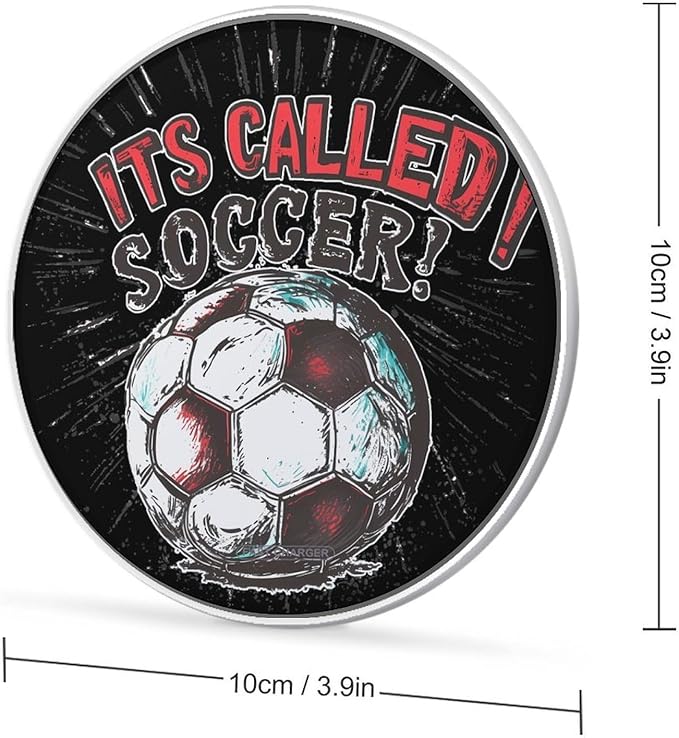 Its Called Soccer Not Football Phone Charger Magnetic Charging Pad Anti-Slip with USB Cable