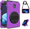Case for Samsung Galaxy Tab Active 3 8 T570 T575 T577 Heavy Duty Shockproof Rugged 3 Layer Kids Durable Case with 360 Swivel Kickstand Shoulder Strap &amp Hand Strap
