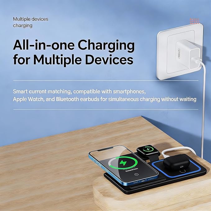 Multifunctional Wireless Charger X455 Black