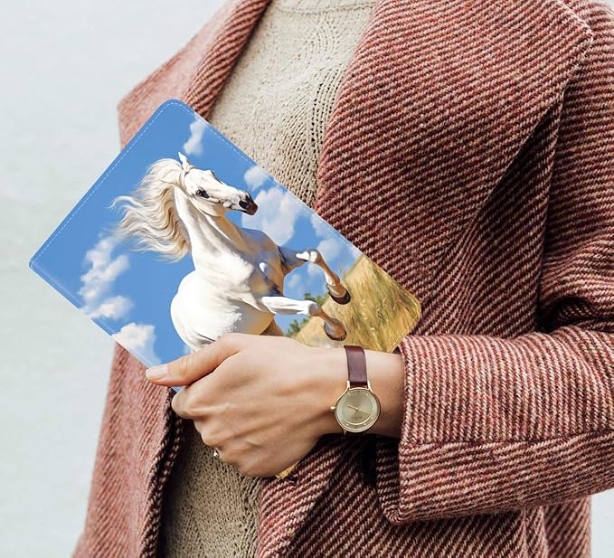 Running White Horse