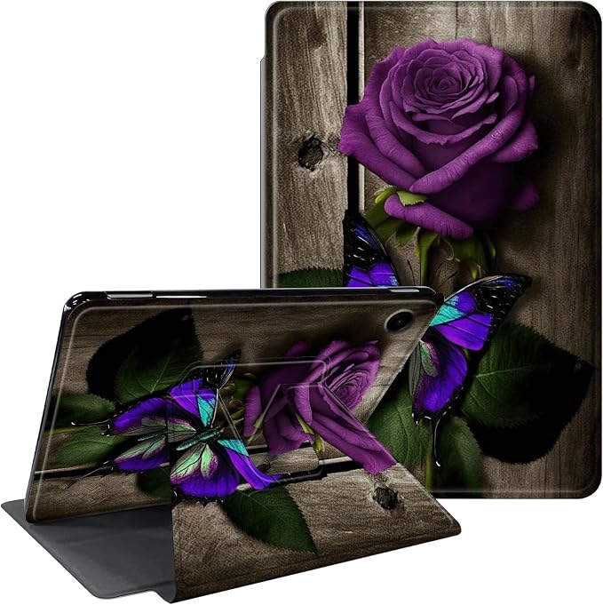 Purple Rose and Butterflies