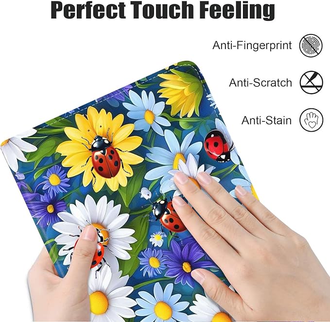 Daisy Flowers Ladybug
