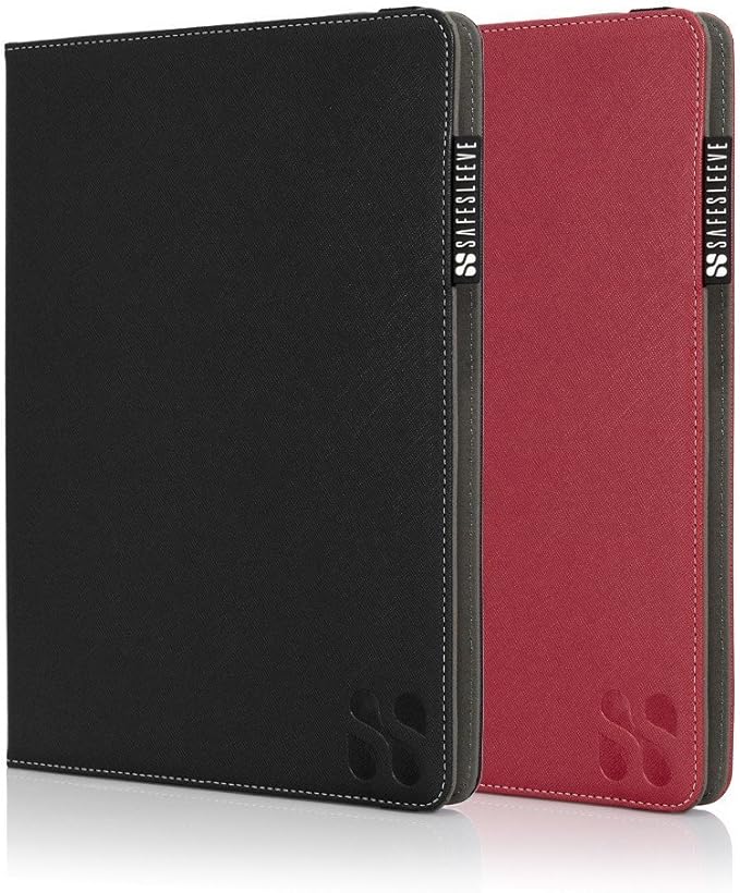 SafeSleeve EMF Protection Anti Radiation iPad Case – Universal Tablet Cover with RFID Blocking - Fits 9–10 Devices: iPad Air Pro Galaxy Tab 9.7 Nexus 10 Nook HD+ (Red)