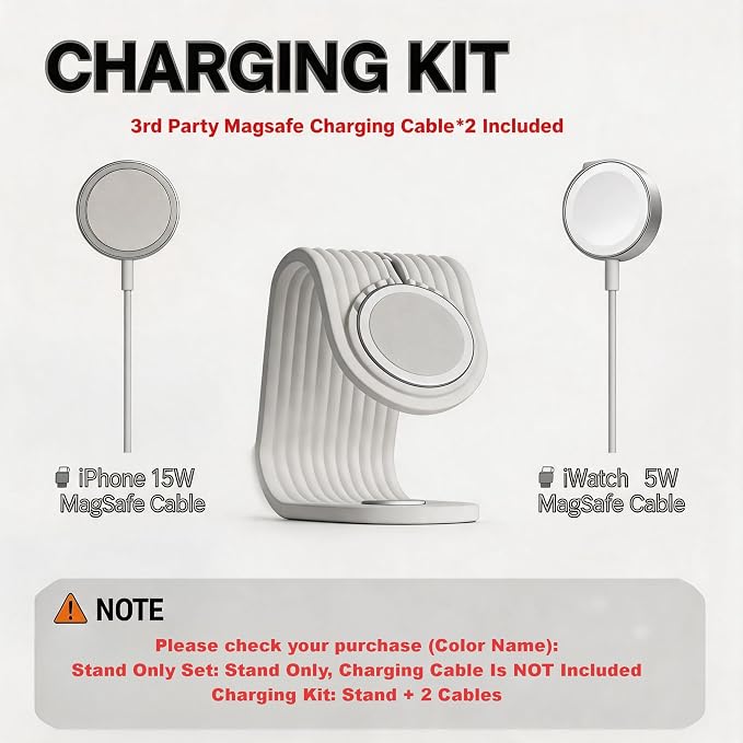 White - Charging Kit with cables