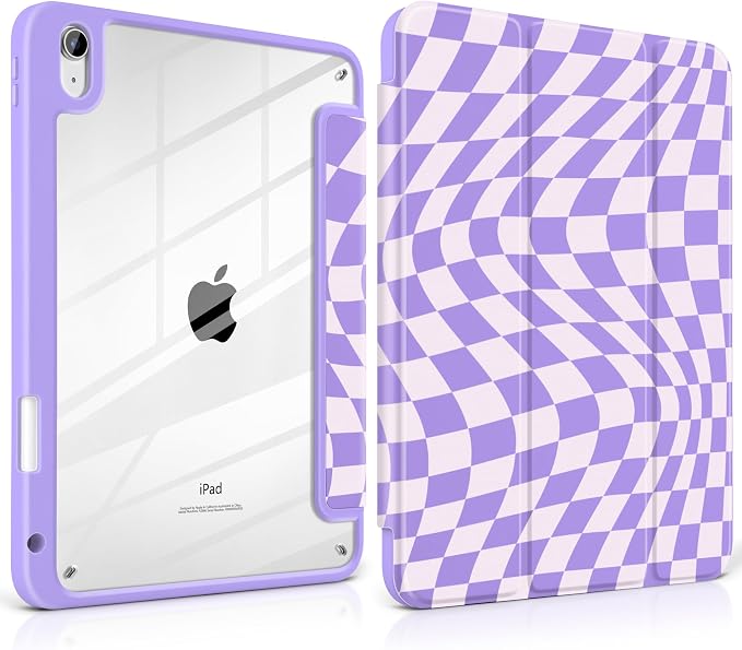 Purple Wavy Checker