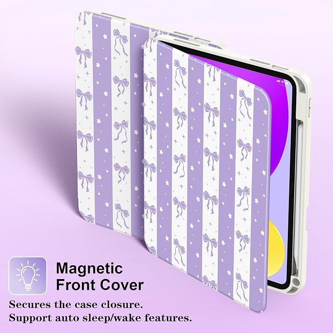Bow-Lilac Striped