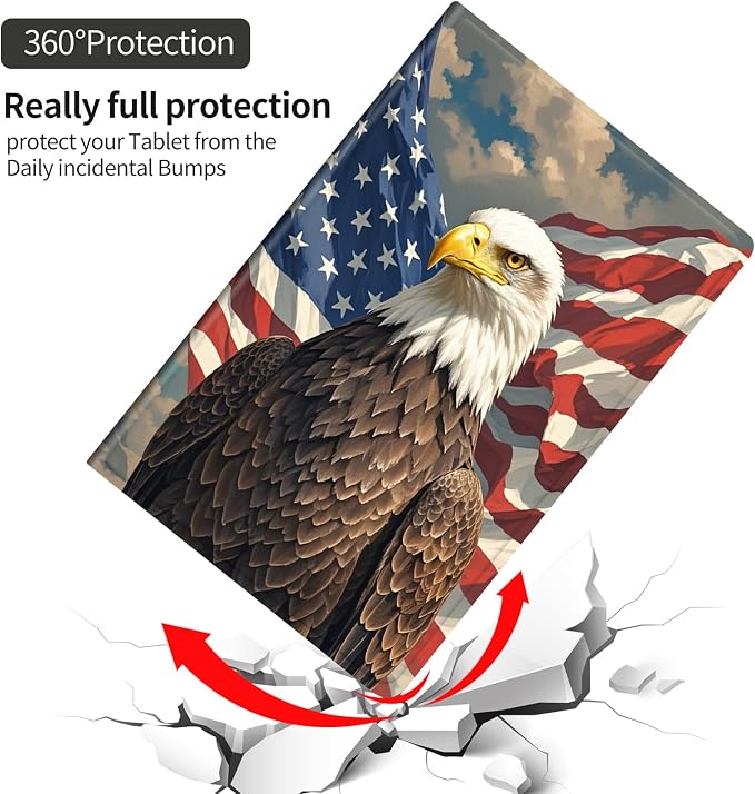 Bald Eagle American Flag