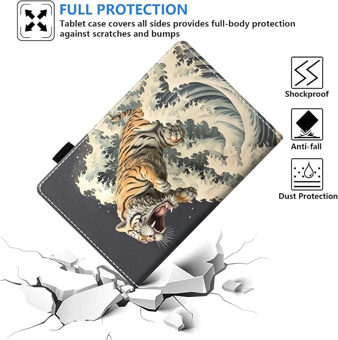 Tiger in The Sea Waves