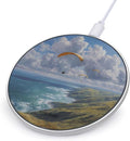 Paragliding Over Ocean Fast Portable Charger 10W Funny Graphic Phone Charging Pad with USB Cable