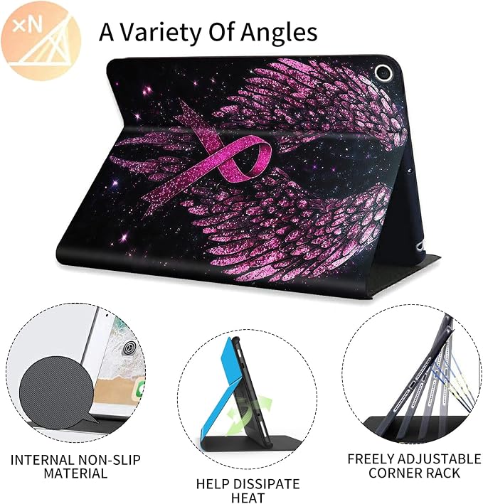 Pink Angle Wings Ribbon
