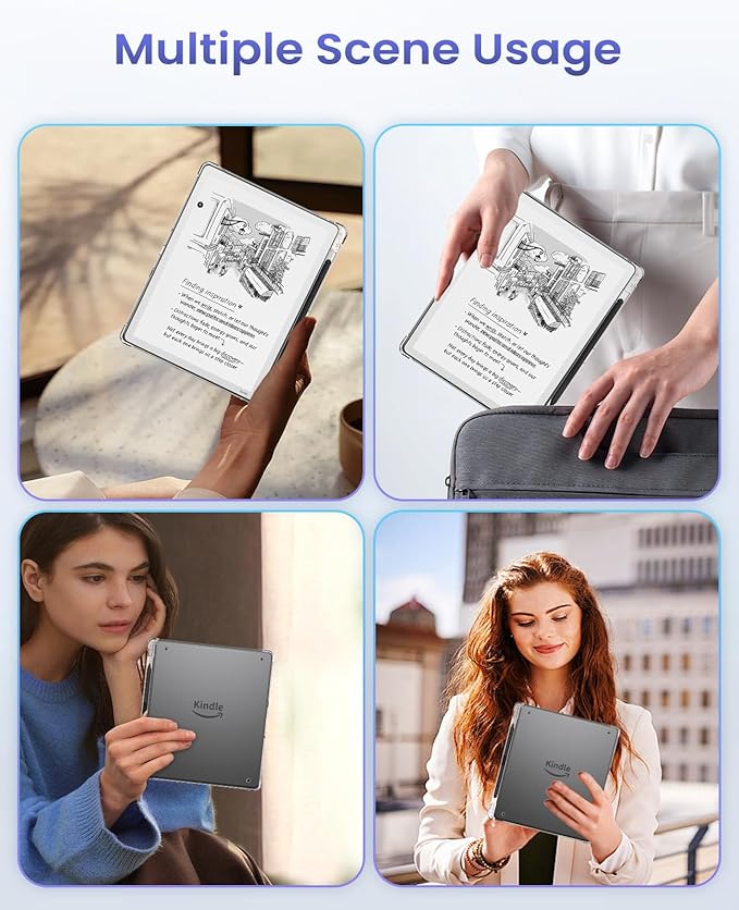 Case for Amazon Kindle Scribe 11” Paper-Like DisplayNOUKAJU Tablet Protection Case with Pen SlotClear Soft Flexible TPUProtection Cover for Kindle Scribe 2025 New Model 11inch(Clear)