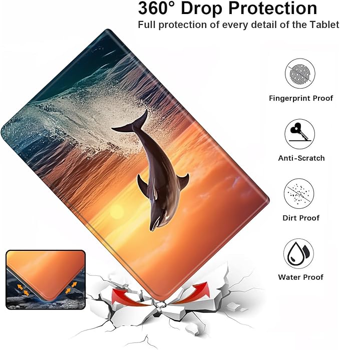 Dolphins Jumping at Dusk