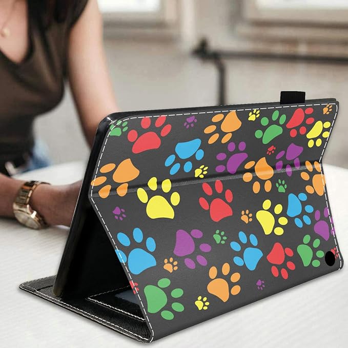 Colorful Dog Paw Print