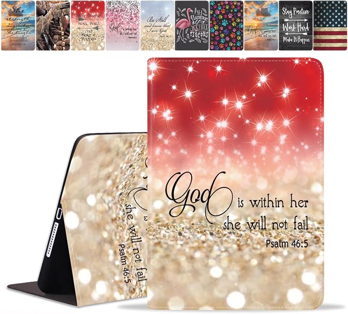 Red Glitter Quote Bible Verse Psalm 46:5