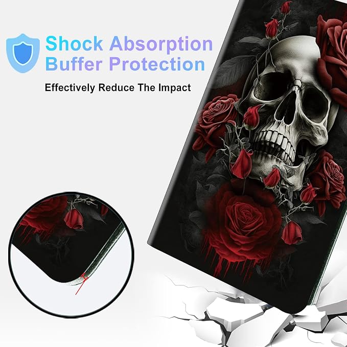 Red Rose Skull
