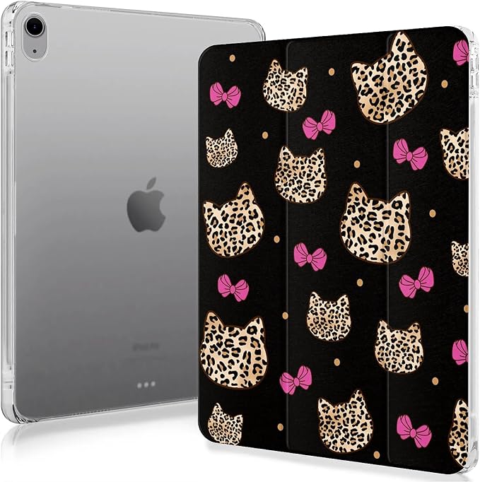 cute cat with Leopard Pink Bow