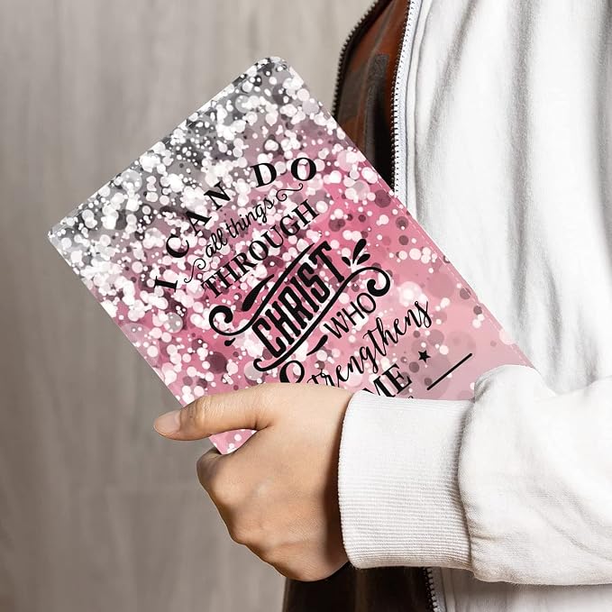 Pink Background Quote Bible Verse Phil 4:13