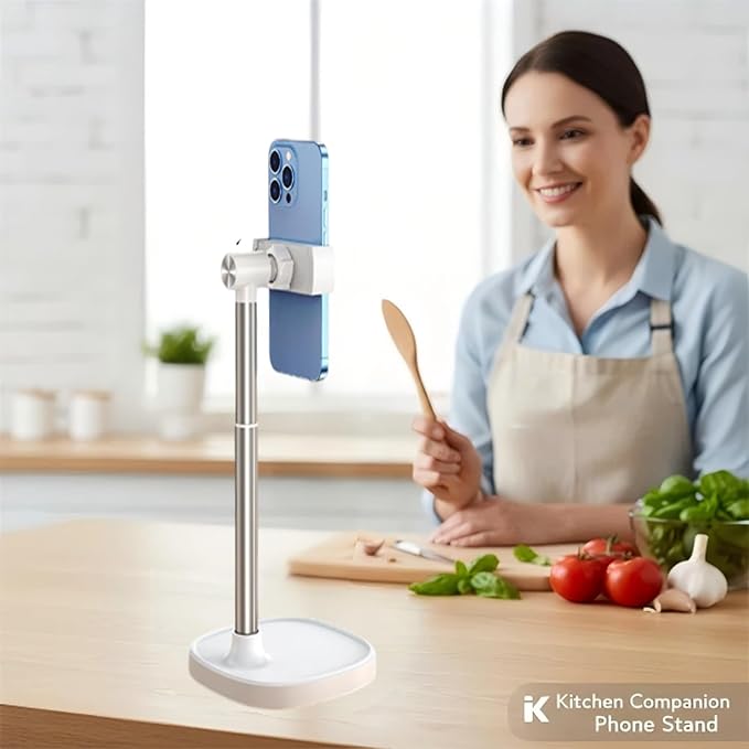 White-Phone Clip Stand