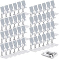 48 Pcs Cell Phone Stand Desk Table Adjustable Angle Height Phone Stand Foldable Portable Mobile Holder Silicone Pad Smartphone Tablet Holder Bulk for Office Travel Filming (White)