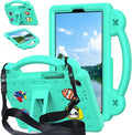 Compatible with Lenovo Tab One 2025 8.7 inch Tablet Case Kids Friendly Universal Lightweight Shockproof Protective Case with Shoulder Strap &amp Stand Handle Mint Green