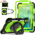 Case for iPad (A16) 11th Generation 11 Inch (2025) /iPad 10th Generation 10.9 Inch (2022) with Rotating Stand Screen ProtectorHeavy Duty Shockproof Cover for i Pad 10th Gen CaseBlack Green